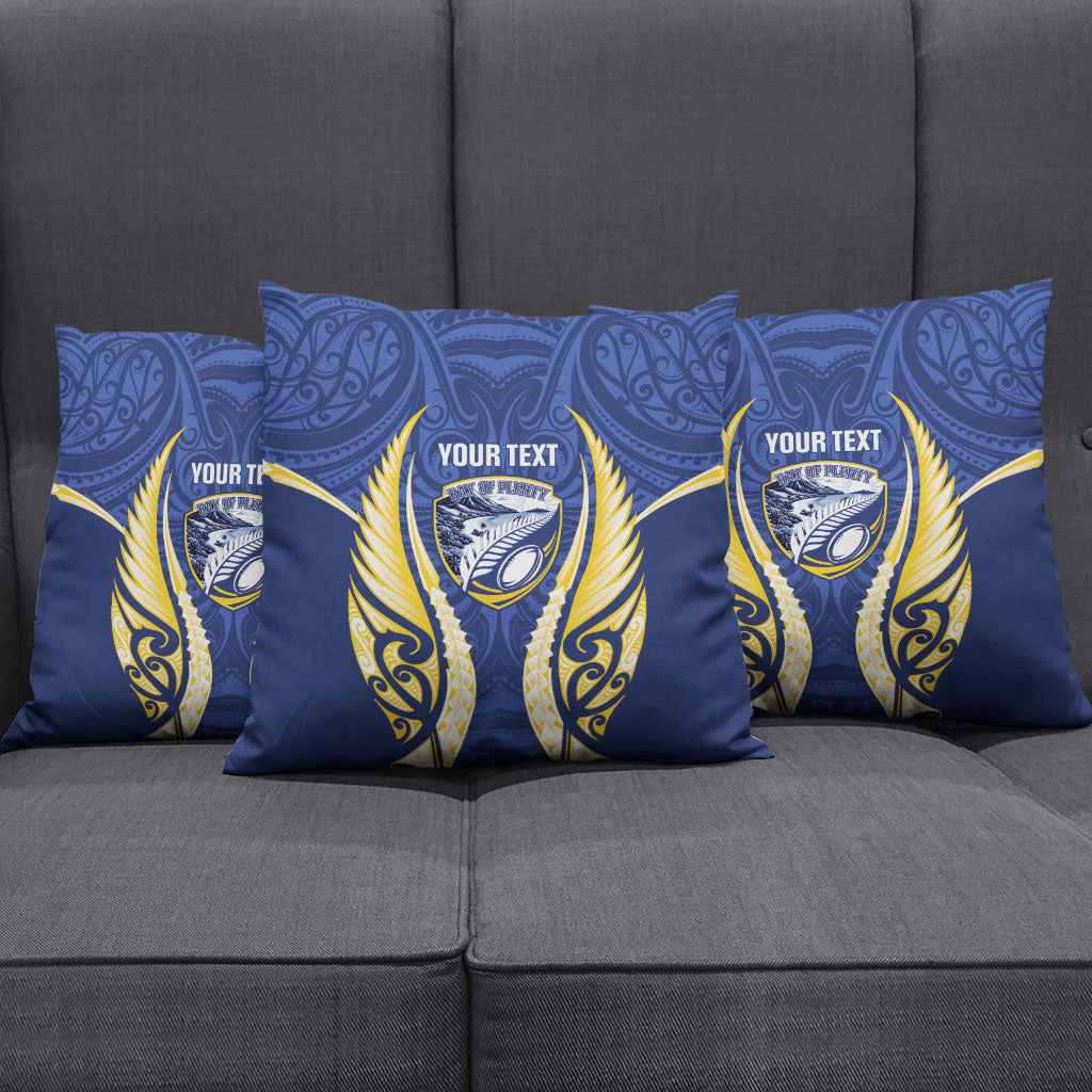 Bay of Plenty 2026 Rugby Custom Pillow Cover NZ Maori Silver Fern