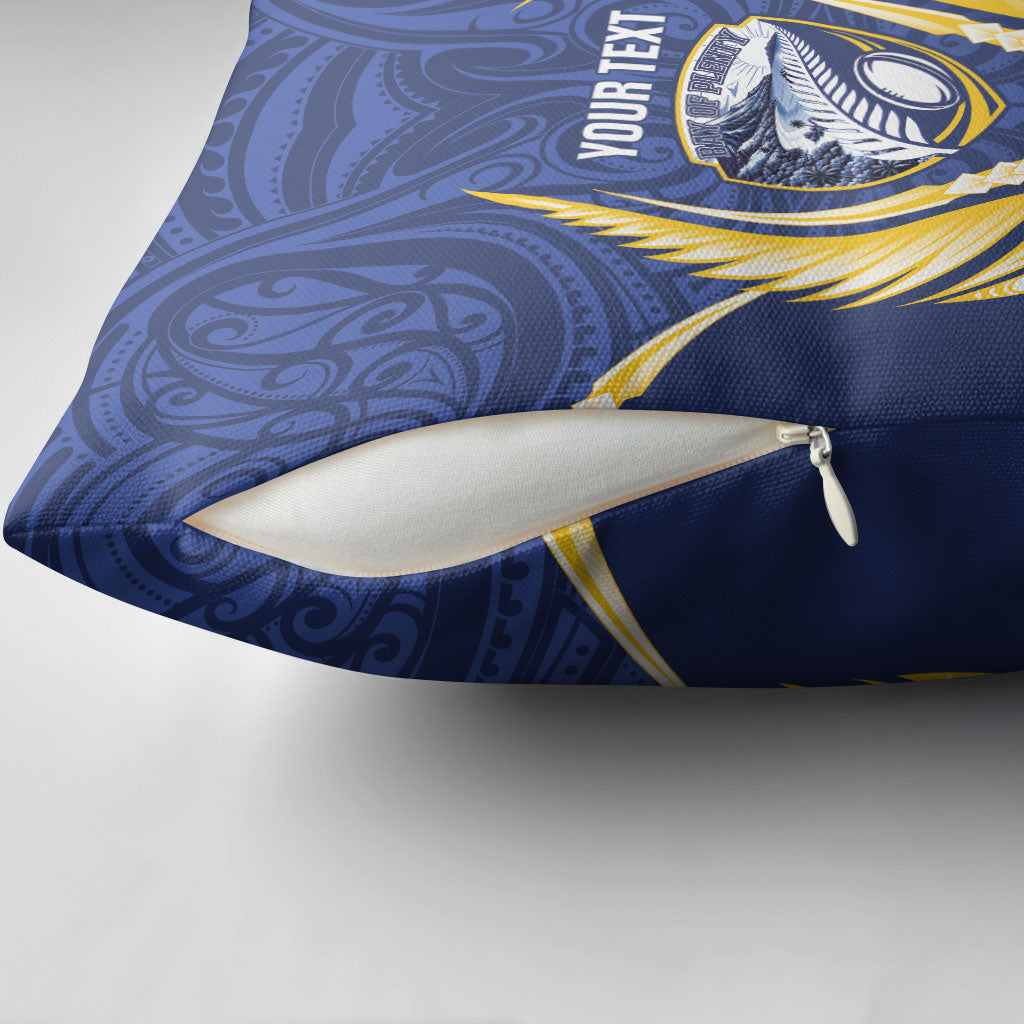 Bay of Plenty 2026 Rugby Custom Pillow Cover NZ Maori Silver Fern