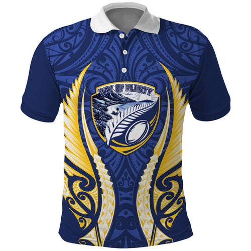 Bay of Plenty 2026 Rugby Custom Polo Shirt NZ Maori Silver Fern