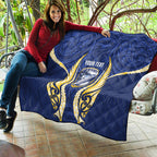 Bay of Plenty 2026 Rugby Custom Quilt NZ Maori Silver Fern