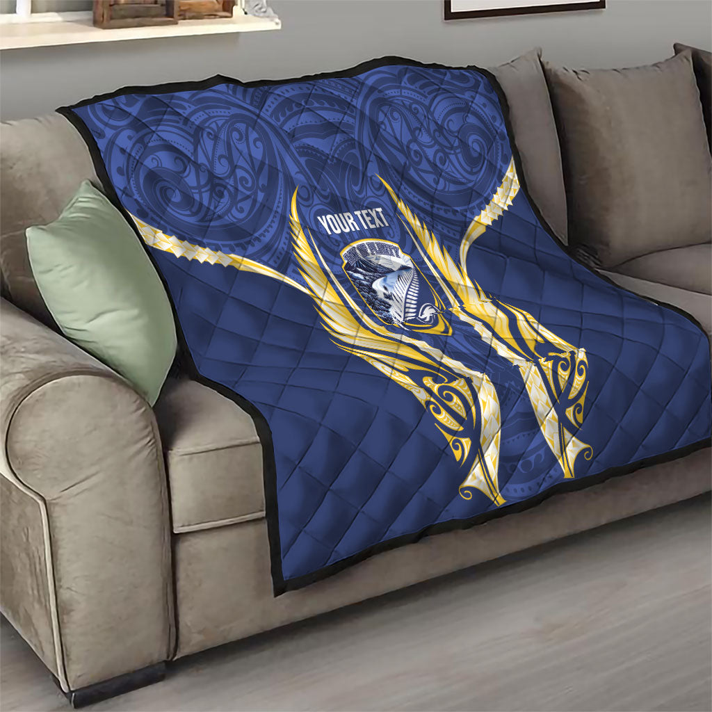 Bay of Plenty 2026 Rugby Custom Quilt NZ Maori Silver Fern