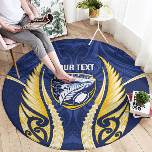 Bay of Plenty 2026 Rugby Custom Round Carpet NZ Maori Silver Fern