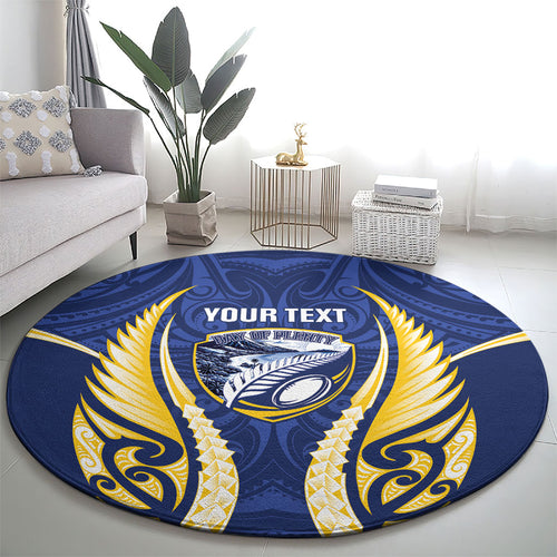 Bay of Plenty 2026 Rugby Custom Round Carpet NZ Maori Silver Fern