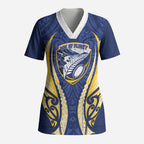 Bay of Plenty 2026 Rugby Custom Scrub Top NZ Maori Silver Fern