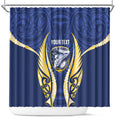Bay of Plenty 2026 Rugby Custom Shower Curtain NZ Maori Silver Fern