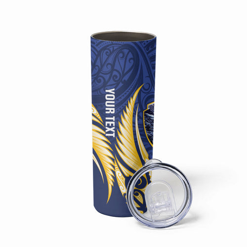 Bay of Plenty 2026 Rugby Custom Skinny Tumbler NZ Maori Silver Fern