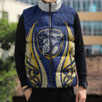 Bay of Plenty 2026 Rugby Custom Sleeveless Puffer Jacket NZ Maori Silver Fern