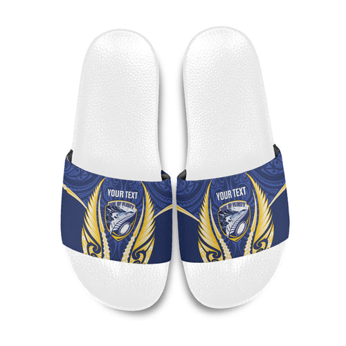 Bay of Plenty 2026 Rugby Custom Slide Sandals NZ Maori Silver Fern