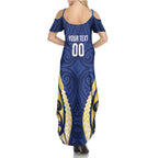 Bay of Plenty 2026 Rugby Custom Summer Maxi Dress NZ Maori Silver Fern