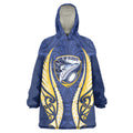 Bay of Plenty 2026 Rugby Custom Wearable Blanket Hoodie NZ Maori Silver Fern