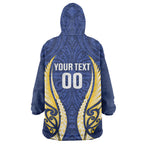 Bay of Plenty 2026 Rugby Custom Wearable Blanket Hoodie NZ Maori Silver Fern