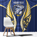 Bay of Plenty 2026 Rugby Custom Window Curtain NZ Maori Silver Fern