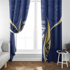 Bay of Plenty 2026 Rugby Custom Window Curtain NZ Maori Silver Fern