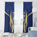 Bay of Plenty 2026 Rugby Custom Window Curtain NZ Maori Silver Fern