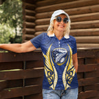 Bay of Plenty 2026 Rugby Custom Women Polo Shirt NZ Maori Silver Fern
