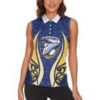 Bay of Plenty 2026 Rugby Custom Women Sleeveless Polo Shirt NZ Maori Silver Fern