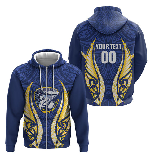 Bay of Plenty 2026 Rugby Custom Zip Hoodie NZ Maori Silver Fern