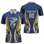 Bay of Plenty 2026 Rugby Custom Zipper Polo Shirt NZ Maori Silver Fern