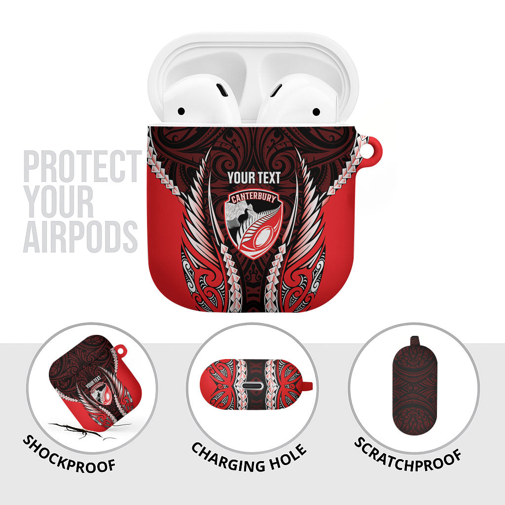 Canterbury 2026 Rugby Custom AirPods Case NZ Maori Silver Fern