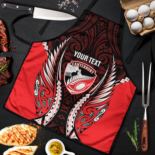 Canterbury 2026 Rugby Custom Apron NZ Maori Silver Fern
