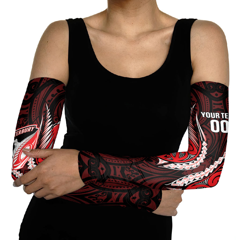 Canterbury 2026 Rugby Custom Arm Sleeves NZ Maori Silver Fern