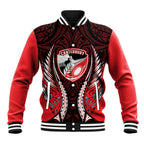 Canterbury 2026 Rugby Custom Baseball Jacket NZ Maori Silver Fern