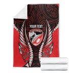Canterbury 2026 Rugby Custom Blanket NZ Maori Silver Fern