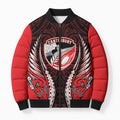 Canterbury 2026 Rugby Custom Bomber Puffer Jacket NZ Maori Silver Fern
