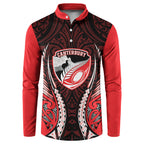 Canterbury 2026 Rugby Custom Button Sweatshirt NZ Maori Silver Fern