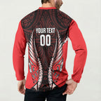 Canterbury 2026 Rugby Custom Button Sweatshirt NZ Maori Silver Fern