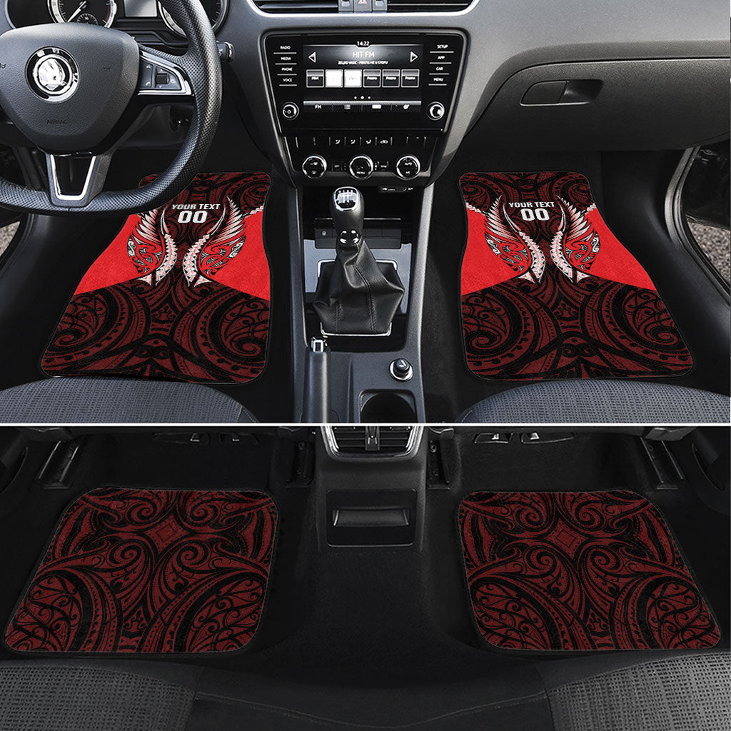 Canterbury 2026 Rugby Custom Car Mats NZ Maori Silver Fern