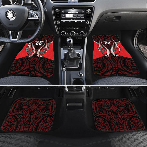 Canterbury 2026 Rugby Custom Car Mats NZ Maori Silver Fern