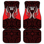 Canterbury 2026 Rugby Custom Car Mats NZ Maori Silver Fern
