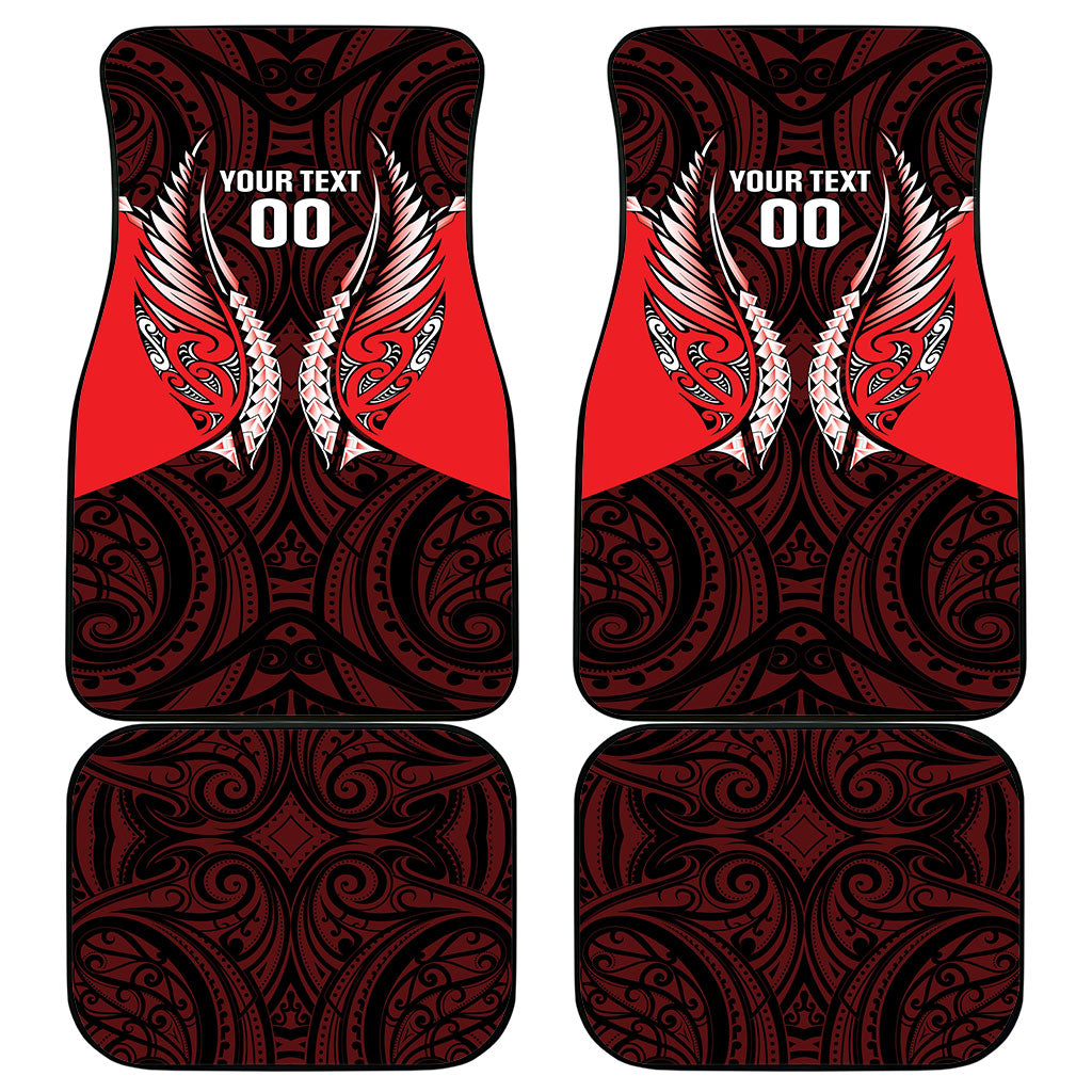 Canterbury 2026 Rugby Custom Car Mats NZ Maori Silver Fern