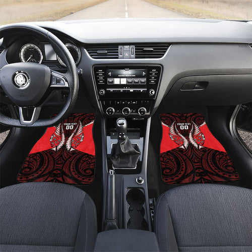 Canterbury 2026 Rugby Custom Car Mats NZ Maori Silver Fern