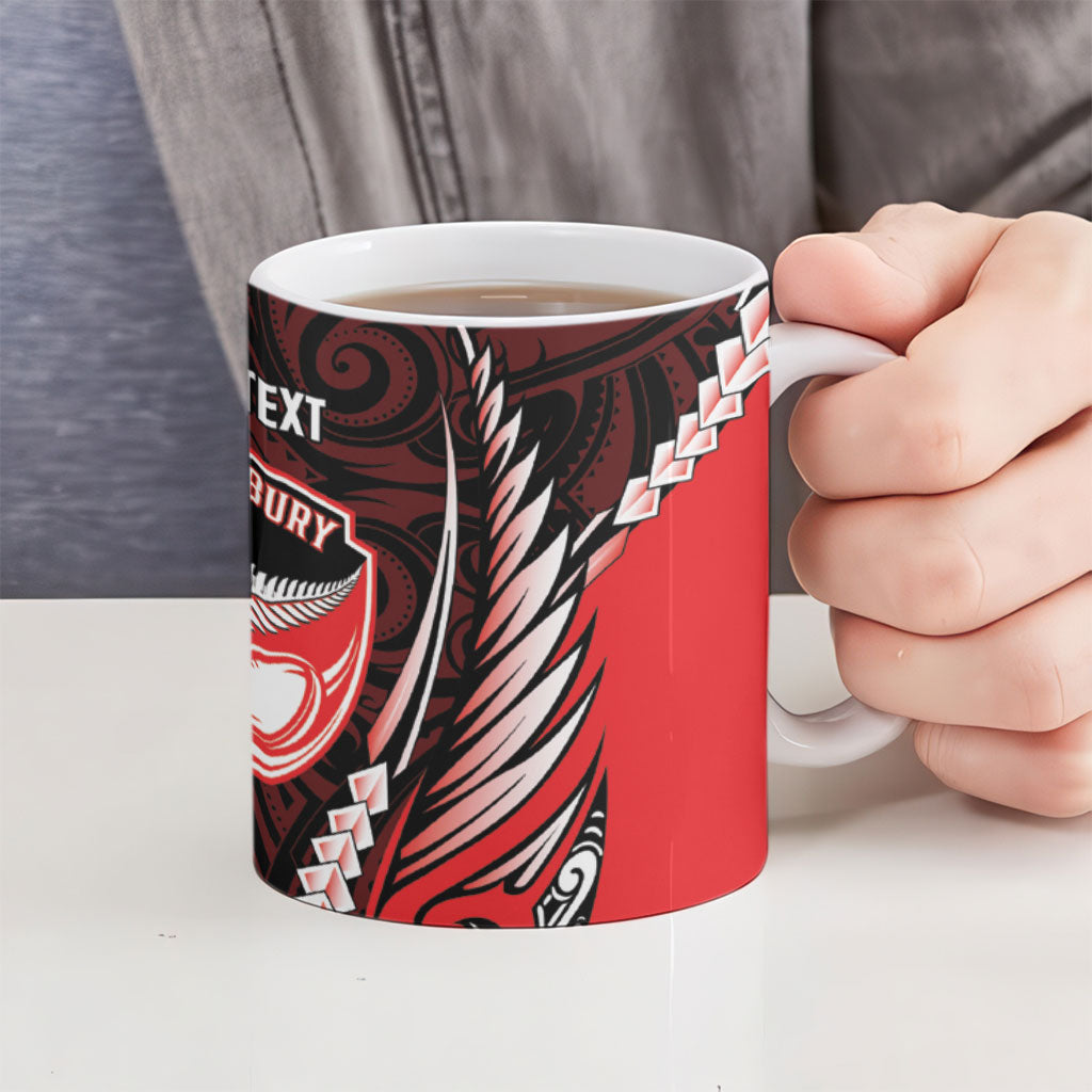 Canterbury 2026 Rugby Custom Ceramic Mug NZ Maori Silver Fern