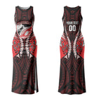 Canterbury 2026 Rugby Custom Couples Matching Tank Maxi Dress and Hawaiian Shirt NZ Maori Silver Fern LT14