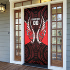 Canterbury 2026 Rugby Custom Door Cover NZ Maori Silver Fern