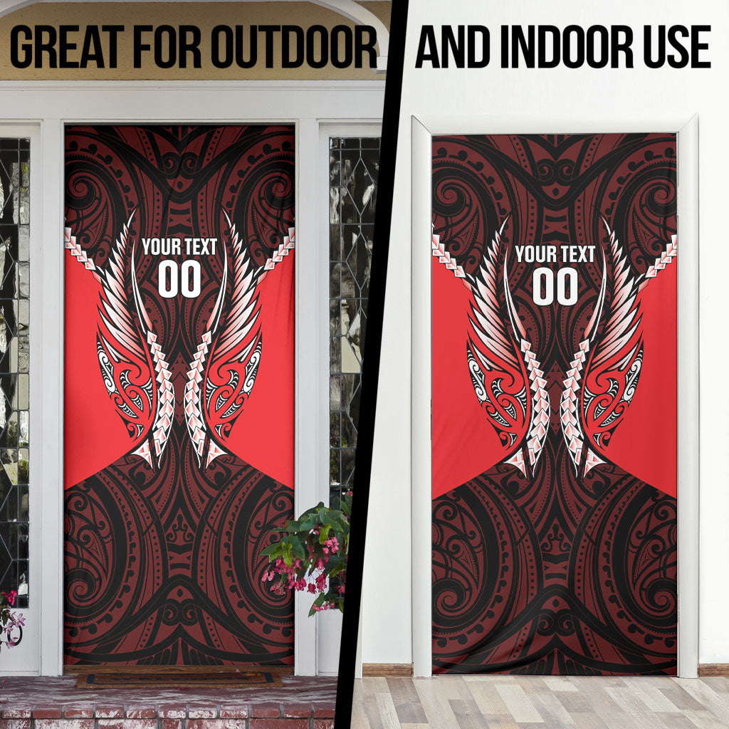 Canterbury 2026 Rugby Custom Door Cover NZ Maori Silver Fern