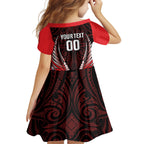 Canterbury 2026 Rugby Custom Family Matching Long Sleeve Bodycon Dress and Hawaiian Shirt NZ Maori Silver Fern