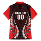 Canterbury 2026 Rugby Custom Family Matching Off The Shoulder Long Sleeve Dress and Hawaiian Shirt NZ Maori Silver Fern
