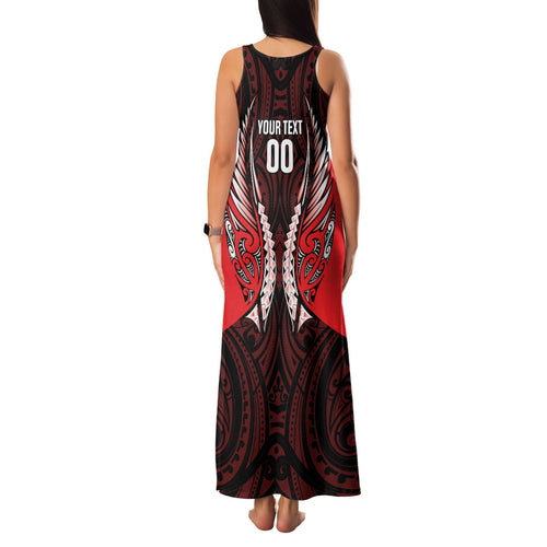 Canterbury 2026 Rugby Custom Family Matching Tank Maxi Dress and Hawaiian Shirt NZ Maori Silver Fern