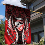 Canterbury 2026 Rugby Custom Garden Flag NZ Maori Silver Fern