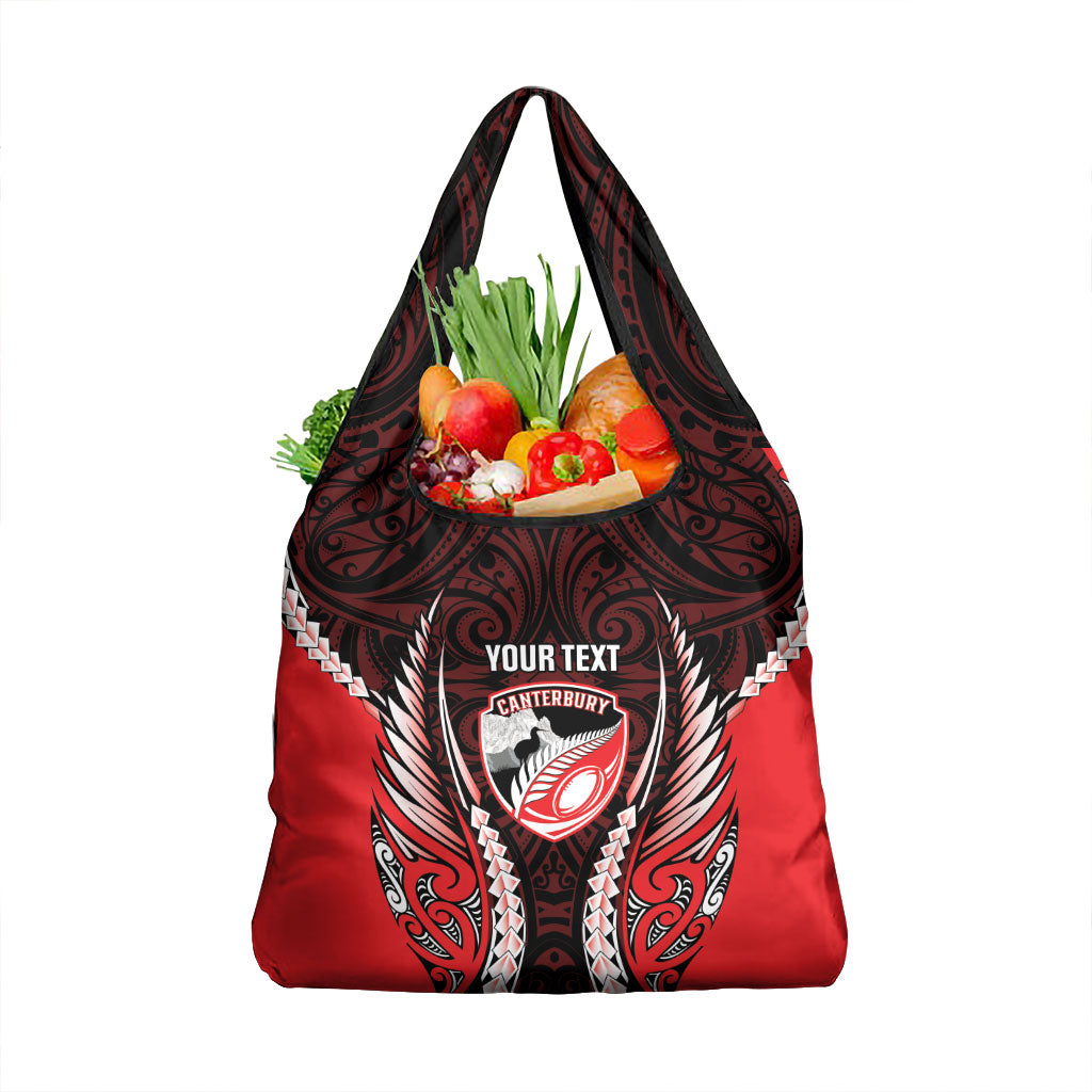 Canterbury 2026 Rugby Custom Grocery Bag NZ Maori Silver Fern
