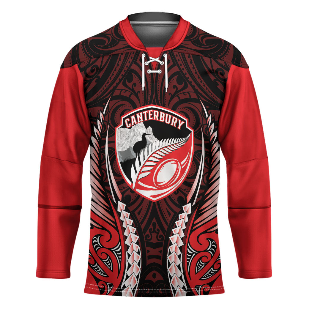 Canterbury 2026 Rugby Custom Hockey Jersey NZ Maori Silver Fern