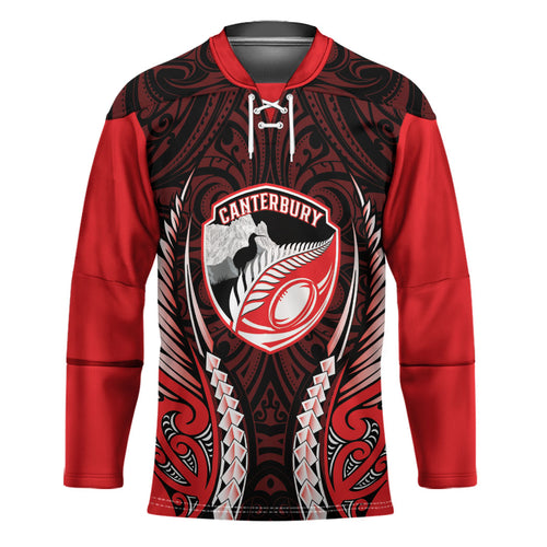 Canterbury 2026 Rugby Custom Hockey Jersey NZ Maori Silver Fern