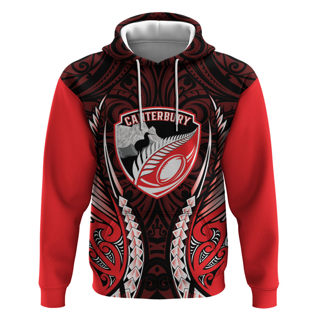 Canterbury 2026 Rugby Custom Hoodie NZ Maori Silver Fern