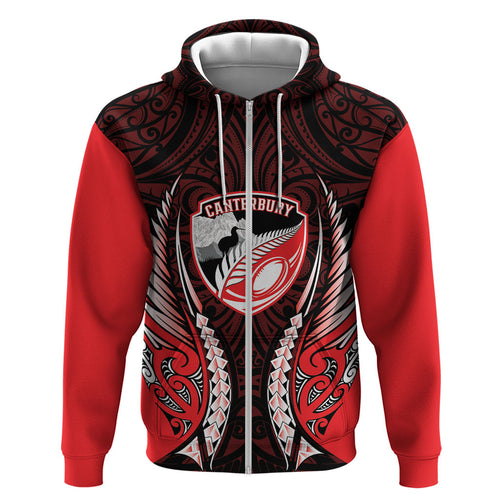 Canterbury 2026 Rugby Custom Hoodie NZ Maori Silver Fern