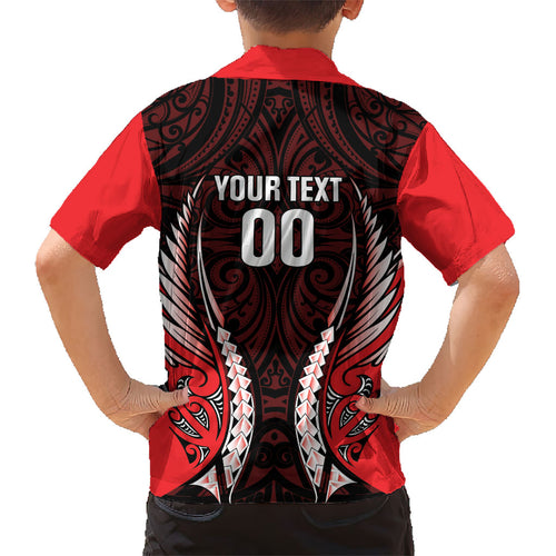 Canterbury 2026 Rugby Custom Kid Hawaiian Shirt NZ Maori Silver Fern
