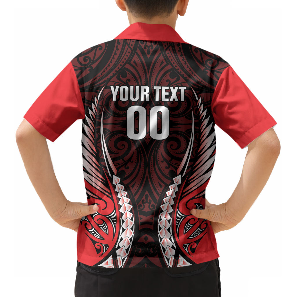 Canterbury 2026 Rugby Custom Kid Hawaiian Shirt NZ Maori Silver Fern LT14